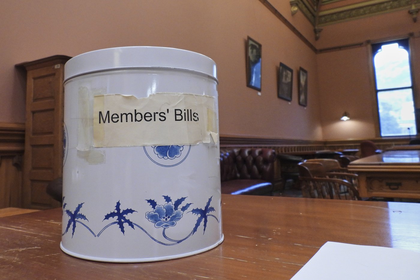 In New Zealand's Parliament, a battered cookie tin decides which new laws get debated | iNFOnews.ca In New Zealand's Parliament, a battered cookie tin decides which new laws get debated | iNFOnews.ca