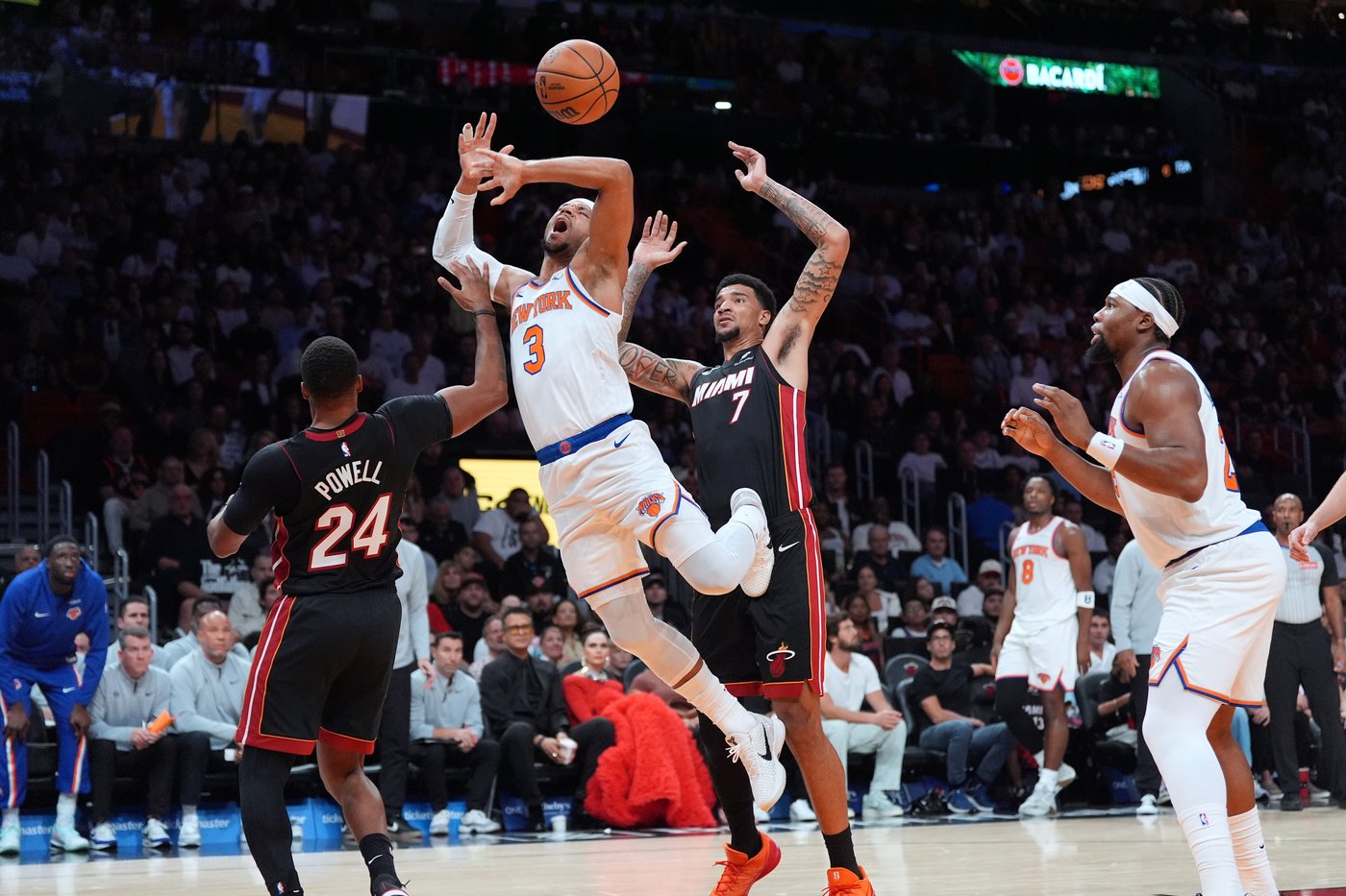 Powell scores 29 as Heat beat Knicks 115-107 in Miami's home opener | iNFOnews.ca