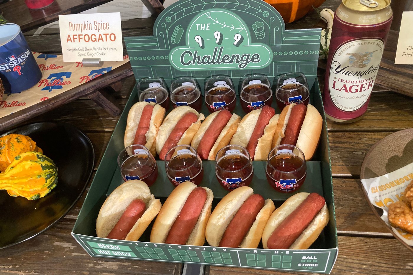 Phillies selling 9 bite-sized hot dogs and 9 tiny beers to help fans complete 9-9-9 challenge | iNFOnews.ca