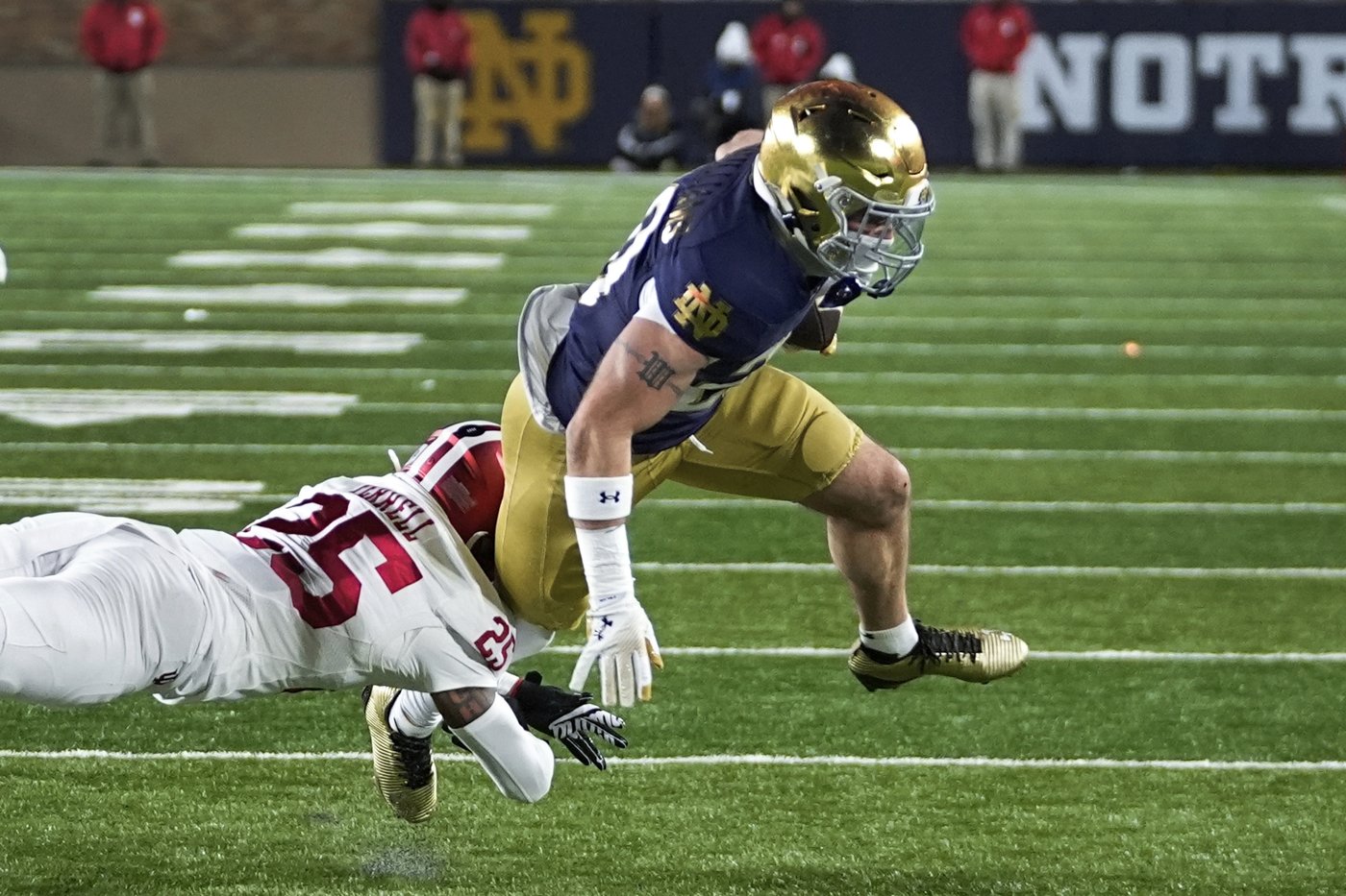 Notre Dame protects home field in new postseason era with 1st playoff win, 27-17 over Indiana | iNFOnews.ca Notre Dame protects home field in new postseason era with 1st playoff win, 27-17 over Indiana | iNFOnews.ca