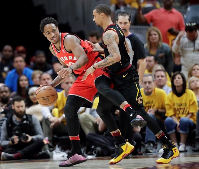 Raptors' DeRozan ejected from Game 4 for flagrant foul-2 on Cavs' Clarkson | iNFOnews.ca CP1147561014