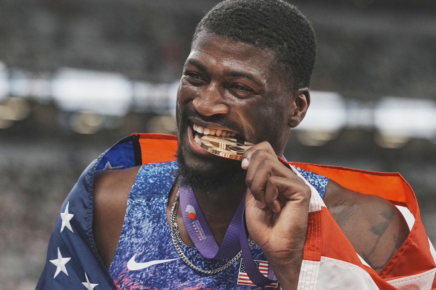 American Cordell Tinch goes from the 'couch' to gold medalist in the track and field worlds | iNFOnews.ca American Cordell Tinch goes from the 'couch' to gold medalist in the track and field worlds | iNFOnews.ca