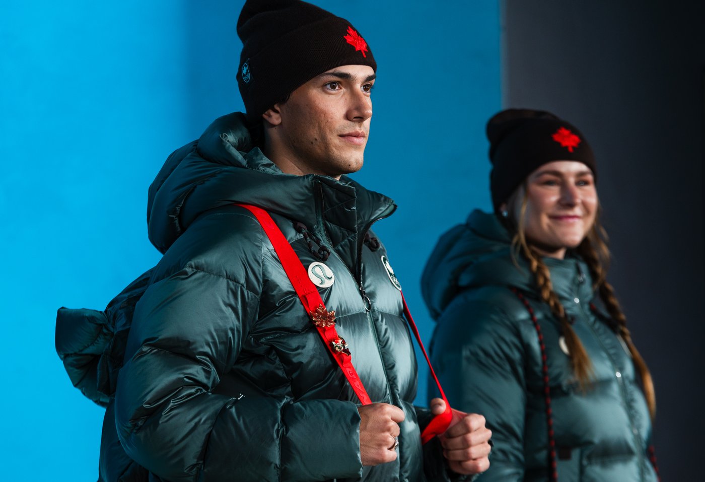 Lululemon aims for dramatic Team Canada Olympic showing with deep reds, giant leaves and arctic inspo | iNFOnews.ca Lululemon aims for dramatic Team Canada Olympic showing with deep reds, giant leaves and arctic inspo | iNFOnews.ca