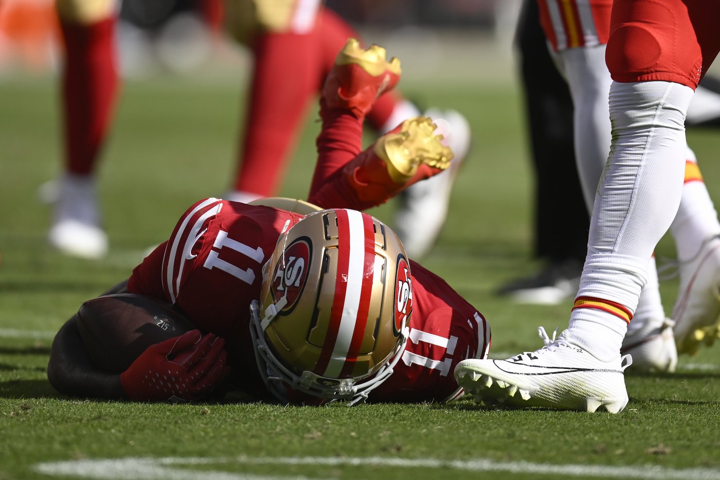 Tests confirm a season-ending knee injury for 49ers receiver Brandon Aiyuk | iNFOnews.ca Tests confirm a season-ending knee injury for 49ers receiver Brandon Aiyuk | iNFOnews.ca