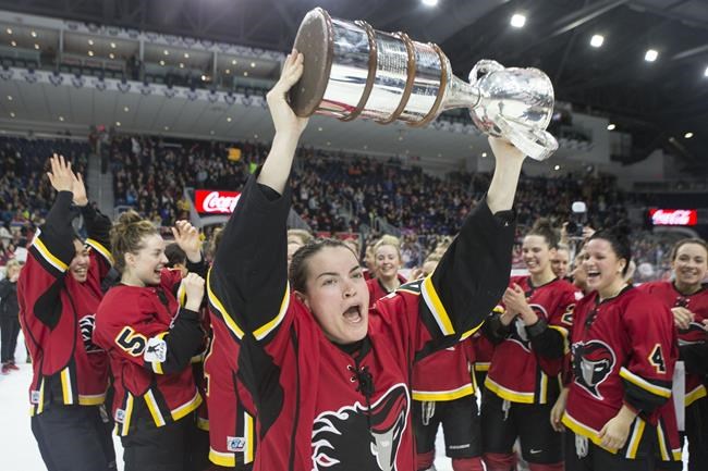 Hickel scores twice as Calgary tops Montreal 5-2 to win Clarkson Cup | iNFOnews.ca