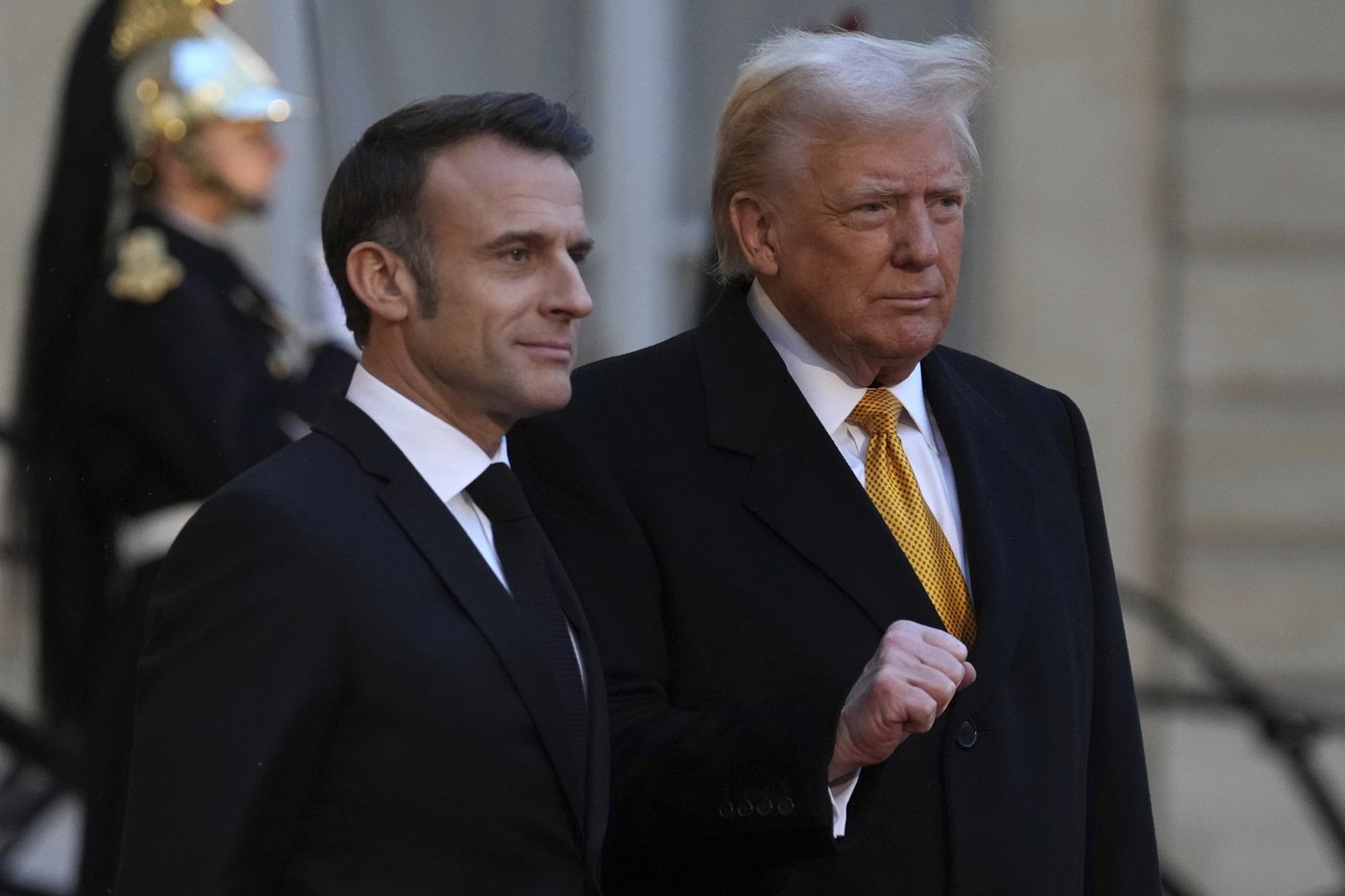 Trump is welcomed by Macron to Paris with presidential pomp and joined by Zelenskyy for their talks | iNFOnews.ca Trump is welcomed by Macron to Paris with presidential pomp and joined by Zelenskyy for their talks | iNFOnews.ca