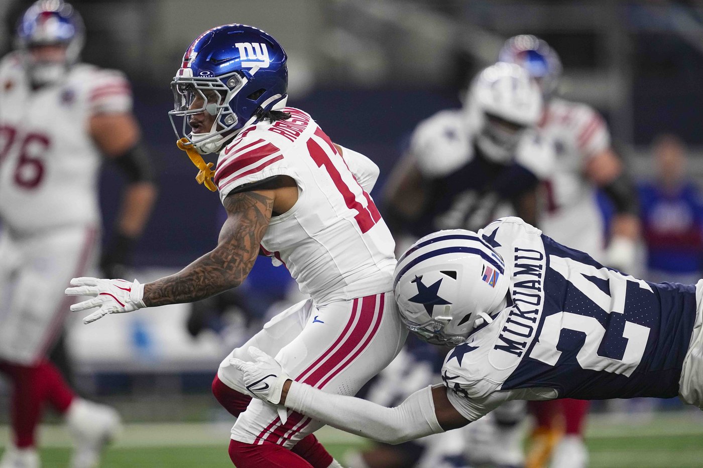 Overshown's flashy pick-6 boosts Cowboys in 27-20 Thanksgiving win over Giants | iNFOnews.ca Overshown's flashy pick-6 boosts Cowboys in 27-20 Thanksgiving win over Giants | iNFOnews.ca