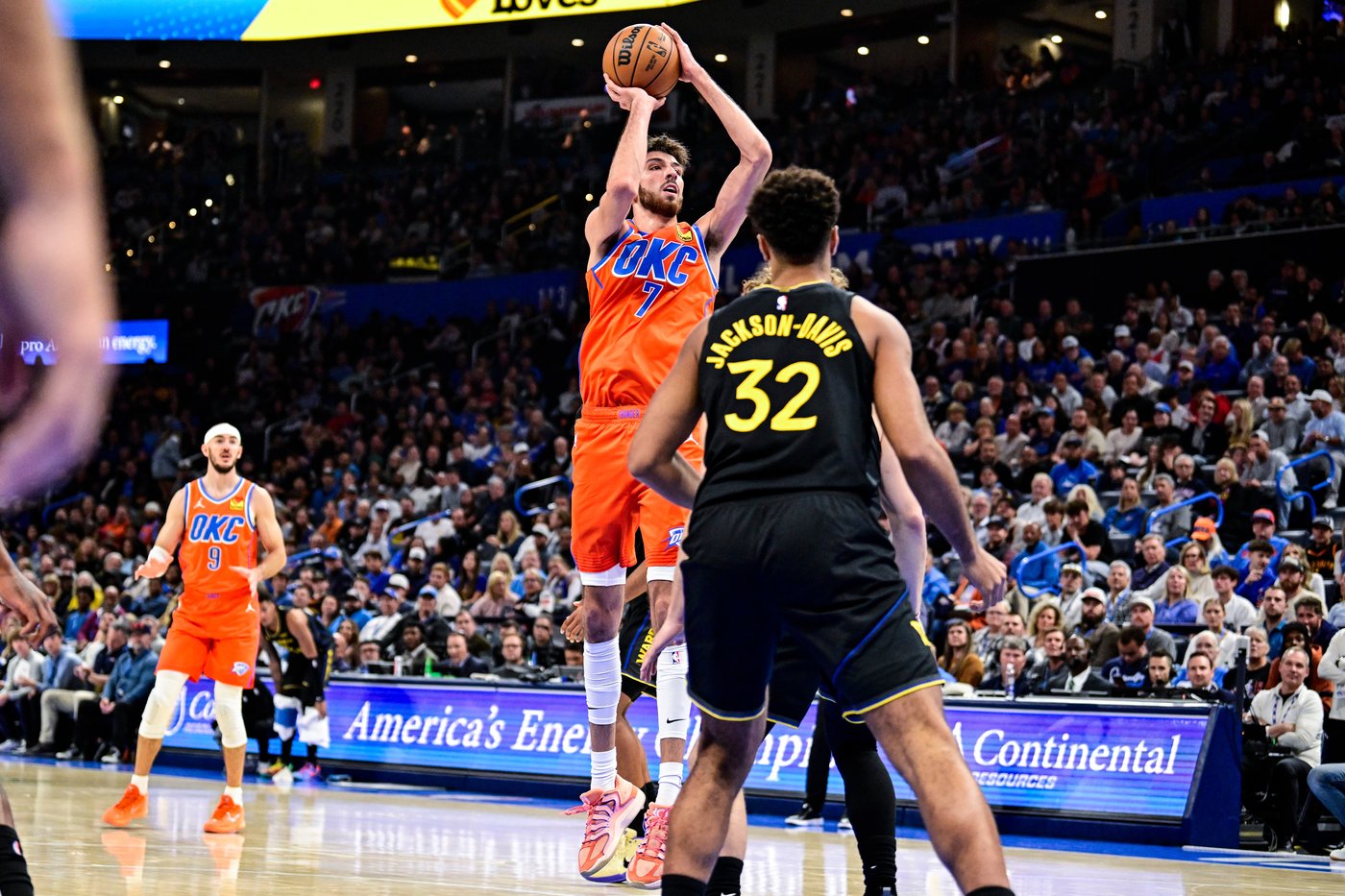 Holmgren's perfect shooting night helps Thunder roll past Warriors and shows his overall growth | iNFOnews.ca