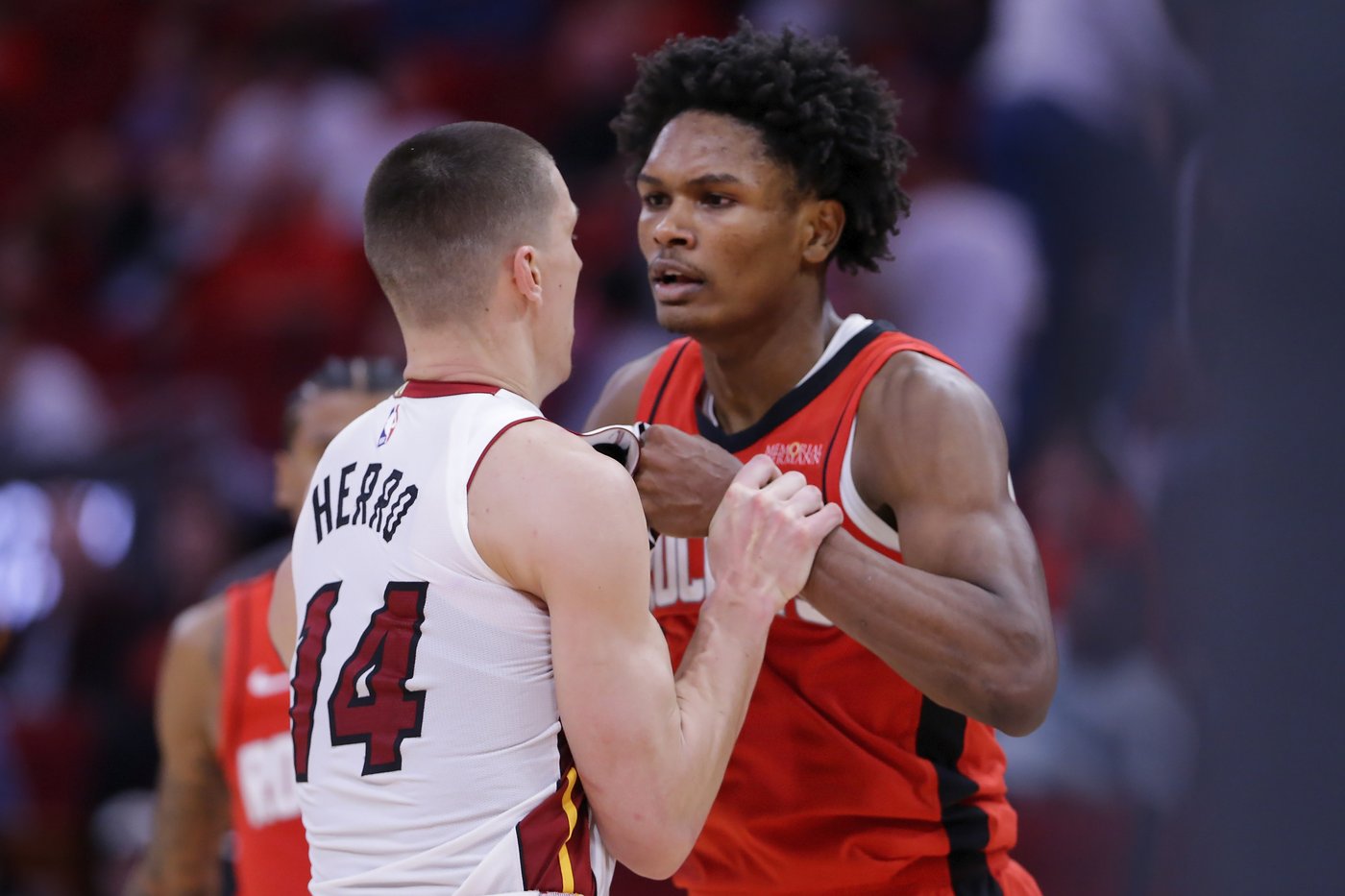 Amen Thompson suspended 2 games, Terry Rozier suspended 1 game for roles in Rockets-Heat fight | iNFOnews.ca Amen Thompson suspended 2 games, Terry Rozier suspended 1 game for roles in Rockets-Heat fight | iNFOnews.ca