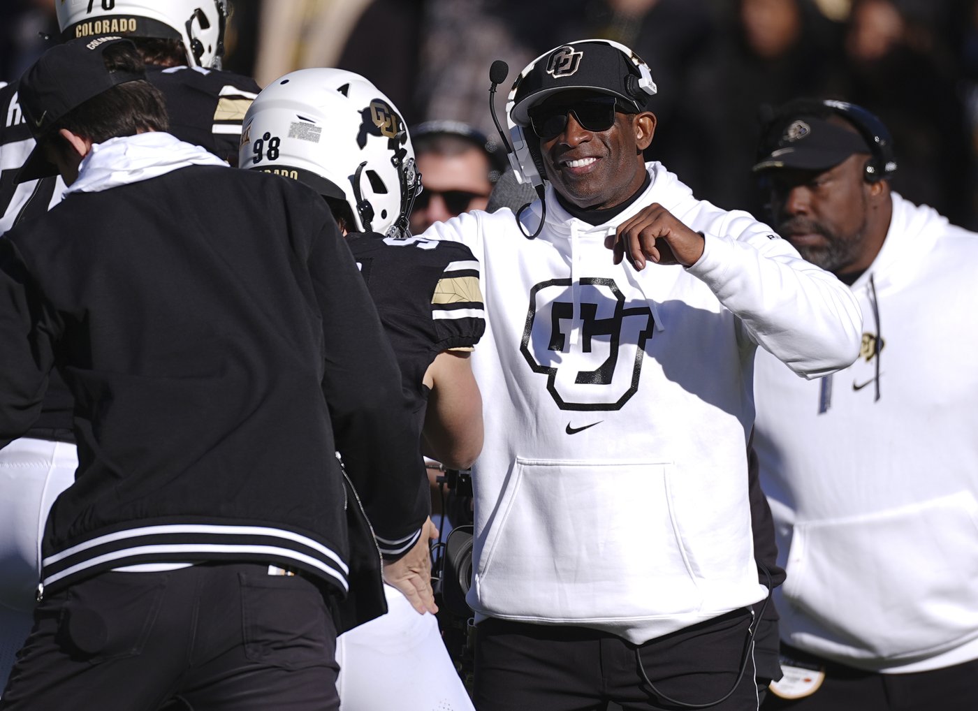 Colorado star Travis Hunter says Coach Prime `ain’t going nowhere' | iNFOnews.ca Colorado star Travis Hunter says Coach Prime `ain’t going nowhere' | iNFOnews.ca