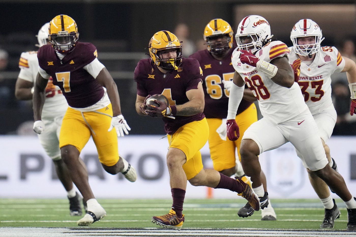 Texas' goal-line wall will be tested by Arizona State's wrecking ball running back Scattebo | iNFOnews.ca Texas' goal-line wall will be tested by Arizona State's wrecking ball running back Scattebo | iNFOnews.ca