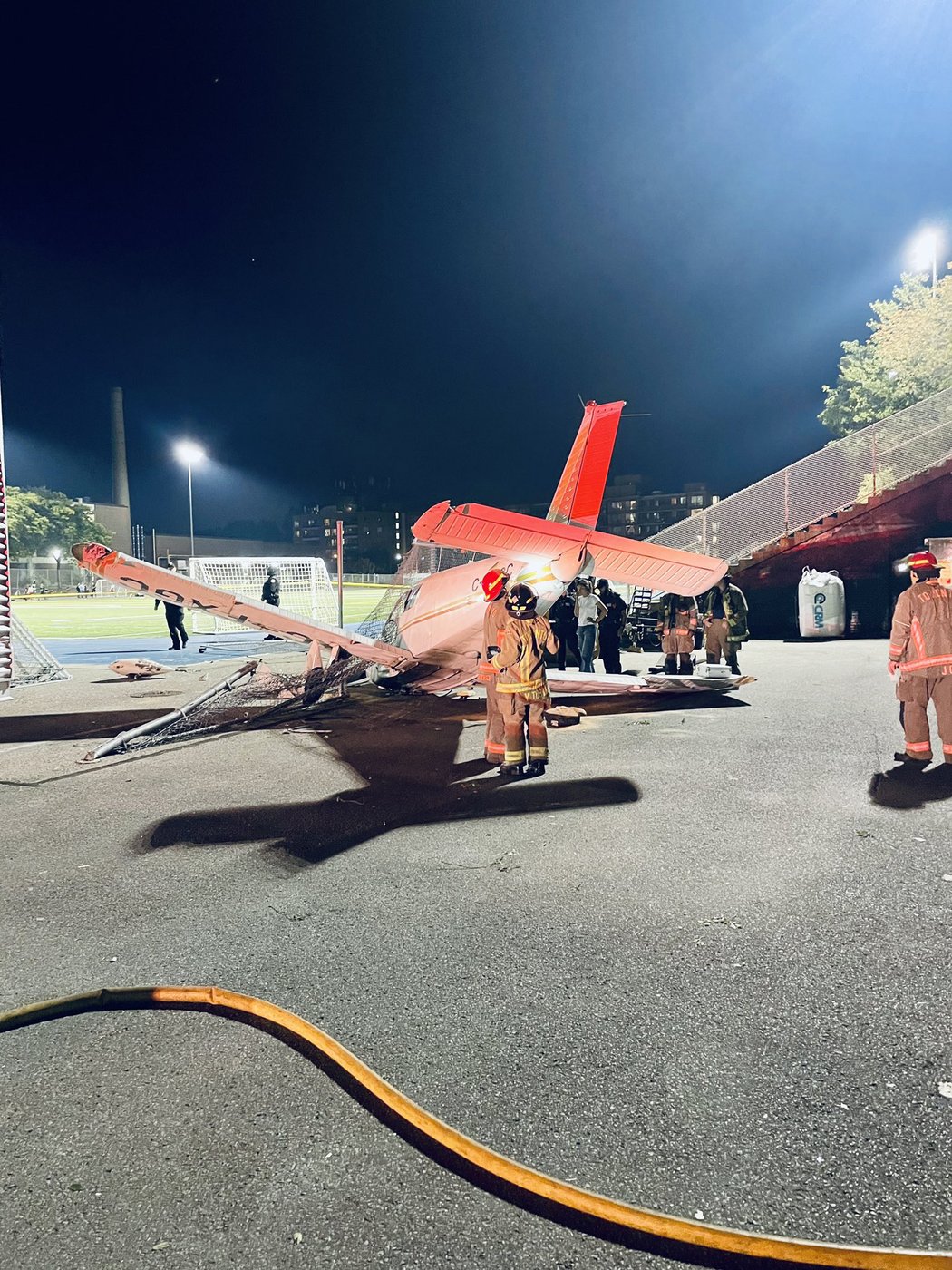 No injuries reported after plane crash near sports pitch at Toronto high school | iNFOnews.ca