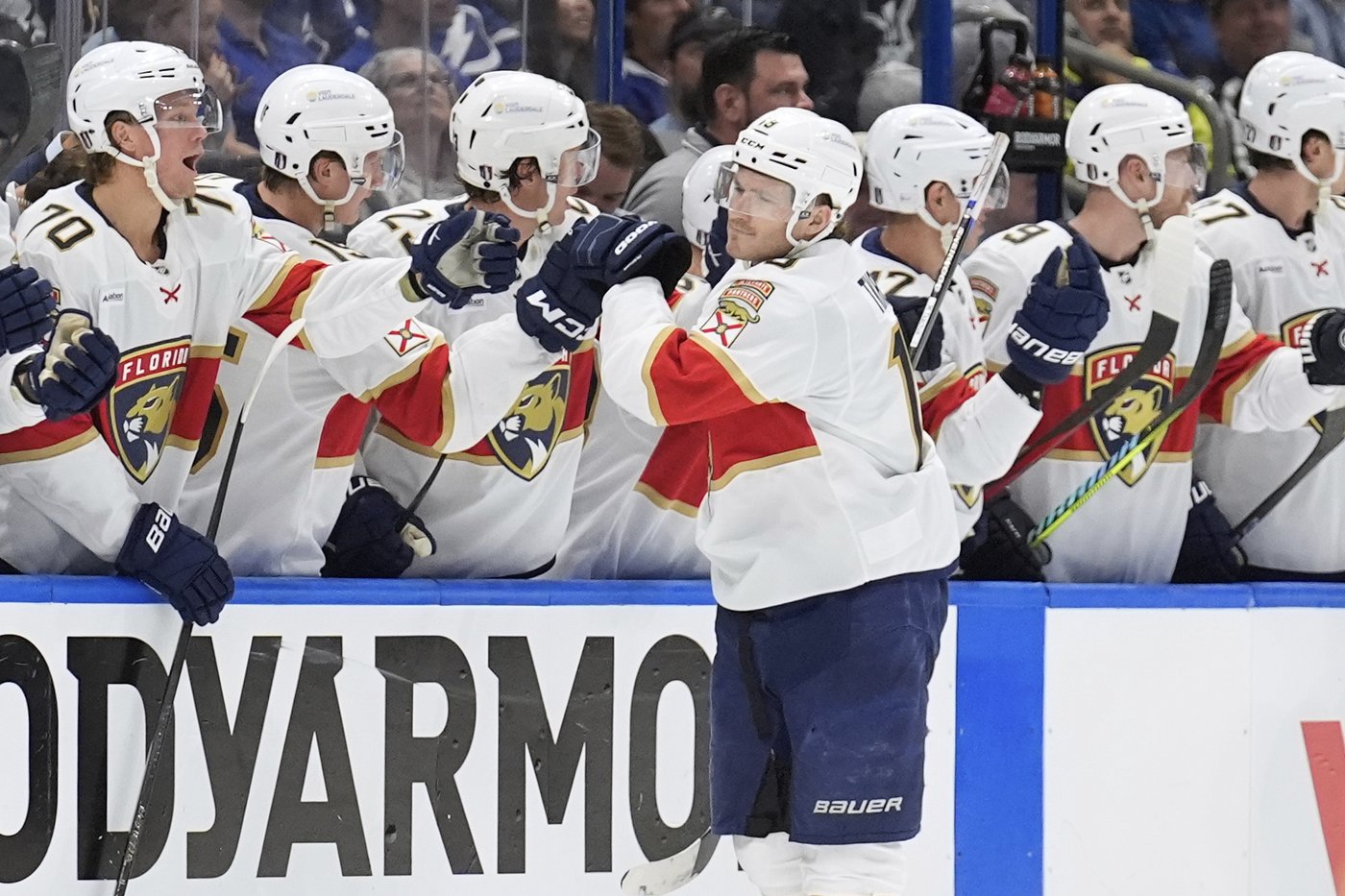 Tkachuk stars in return by scoring twice as Panthers whip Lightning 6-2 in series opener | iNFOnews.ca