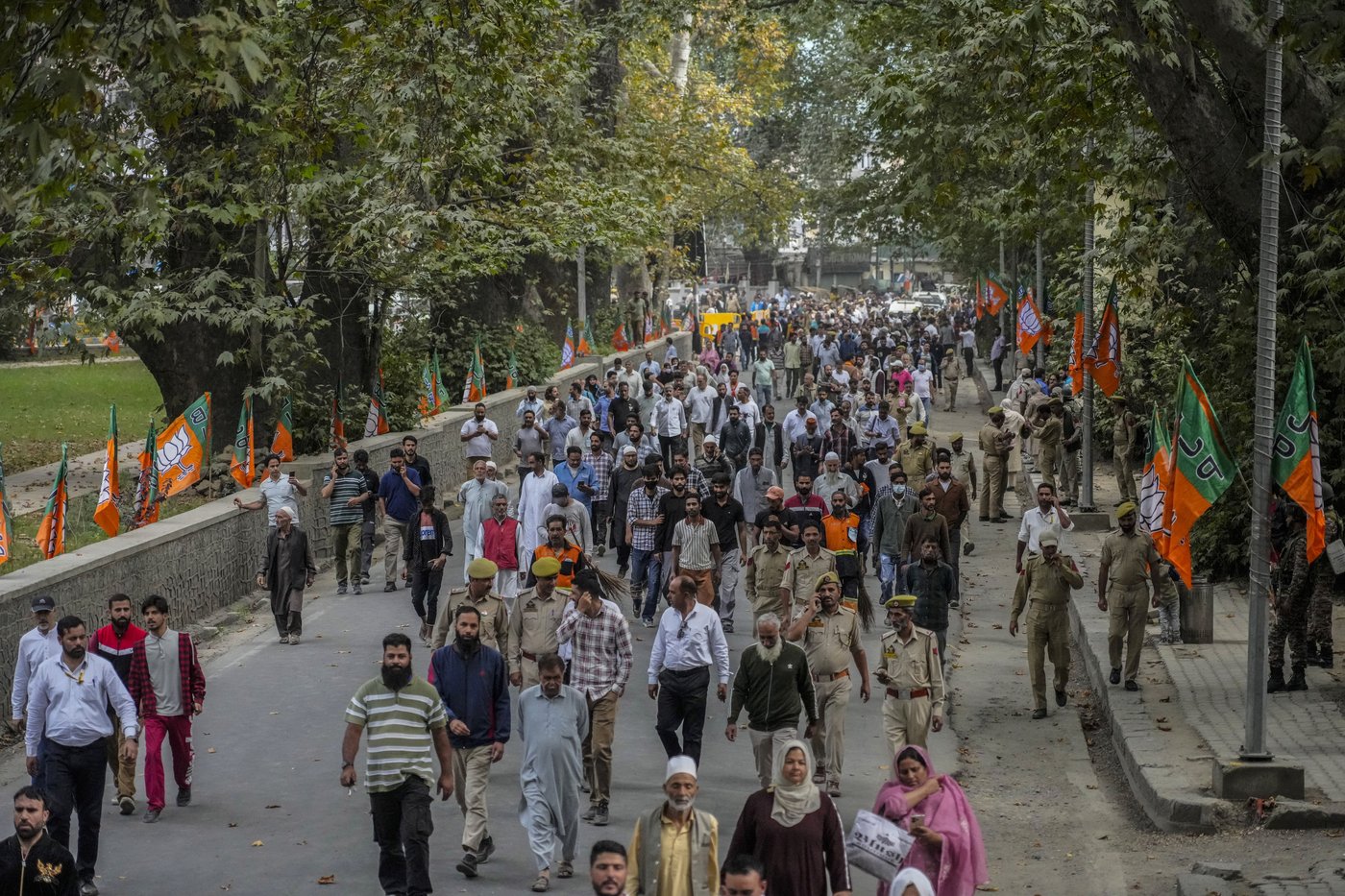 Modi visits Indian-administered Kashmir on local election campaign amid massive security | iNFOnews.ca Modi visits Indian-administered Kashmir on local election campaign amid massive security | iNFOnews.ca
