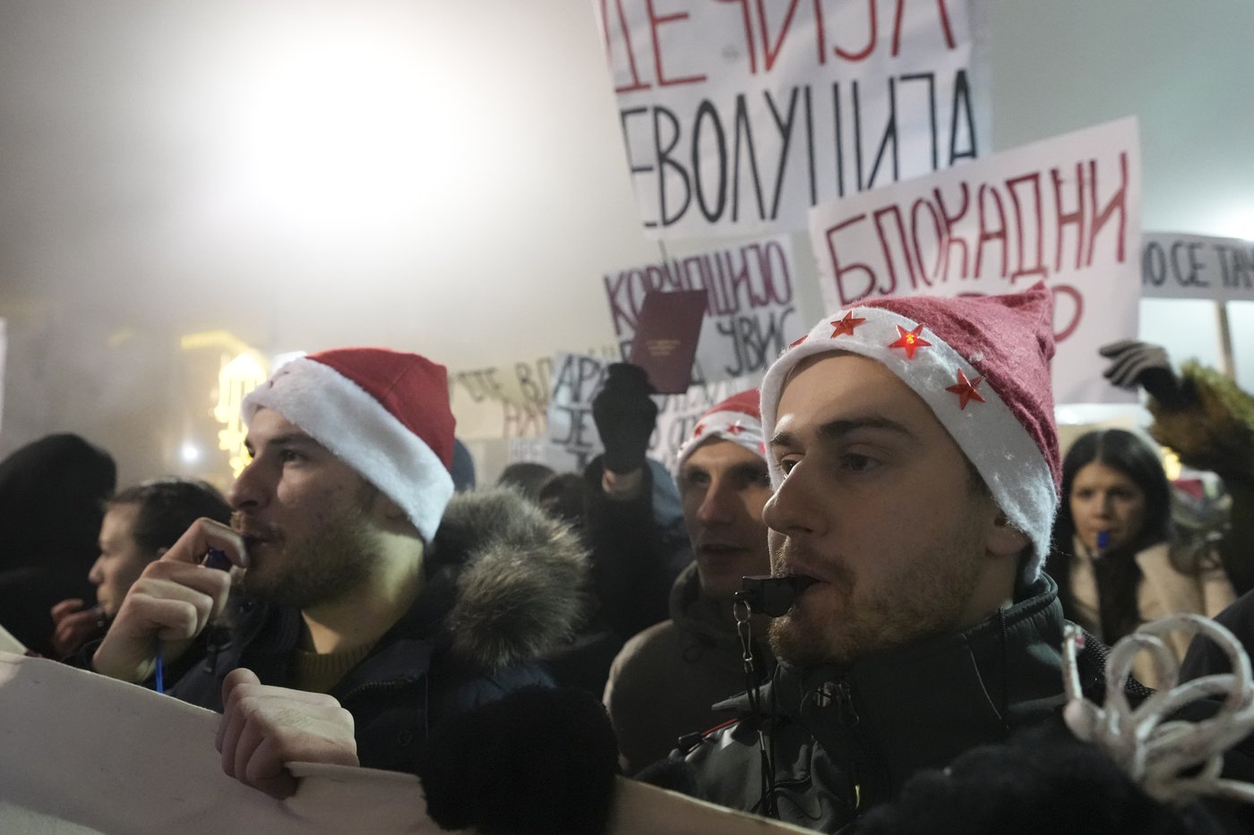 Instead of partying, thousands turn New Year celebration into anti-government protest in Serbia | iNFOnews.ca Instead of partying, thousands turn New Year celebration into anti-government protest in Serbia | iNFOnews.ca
