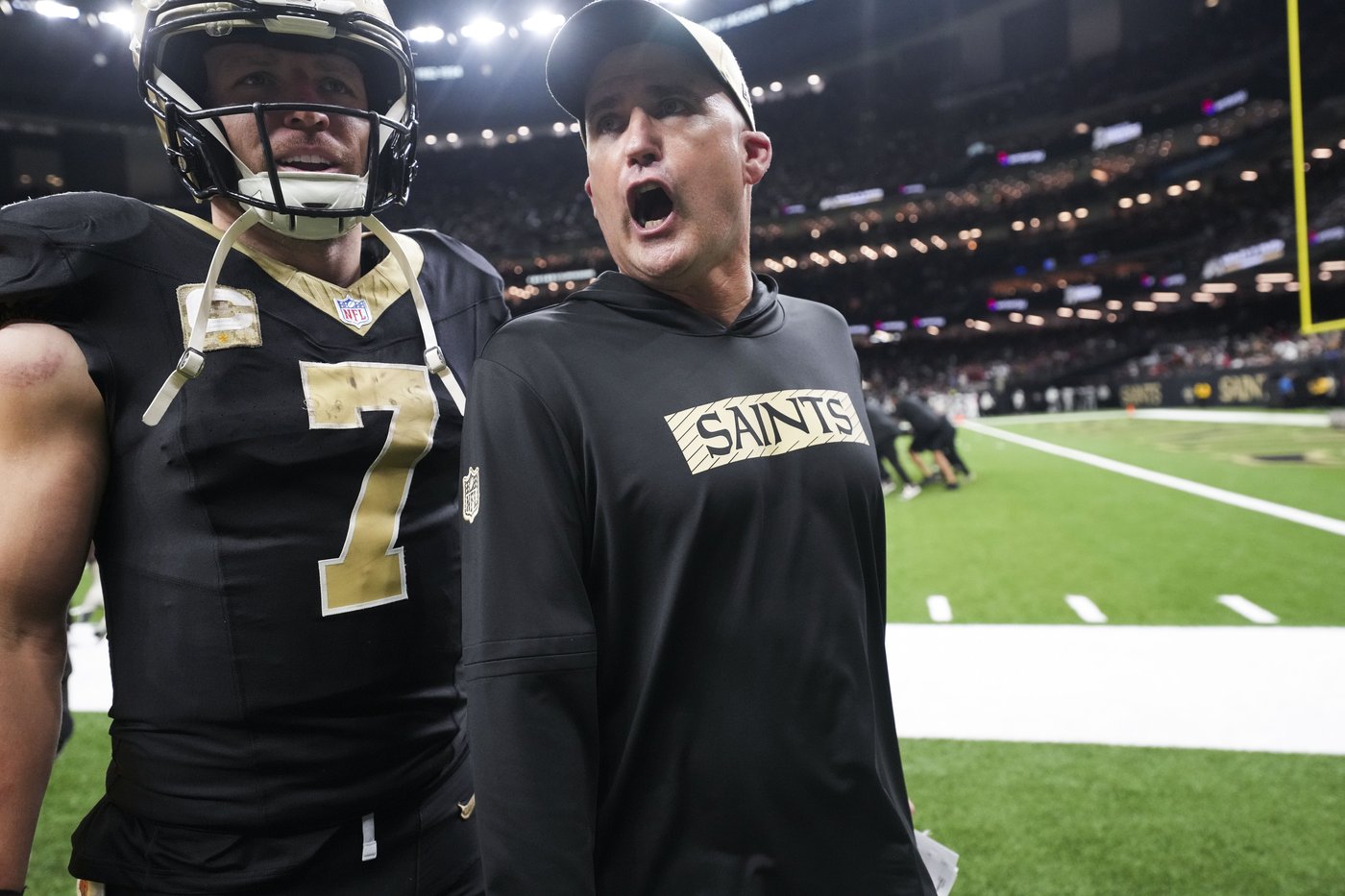 Nobody beats the Rizz: Saints top Falcons 20-17 to snap 7-game skid in coach Darren Rizzi's debut | iNFOnews.ca Nobody beats the Rizz: Saints top Falcons 20-17 to snap 7-game skid in coach Darren Rizzi's debut | iNFOnews.ca