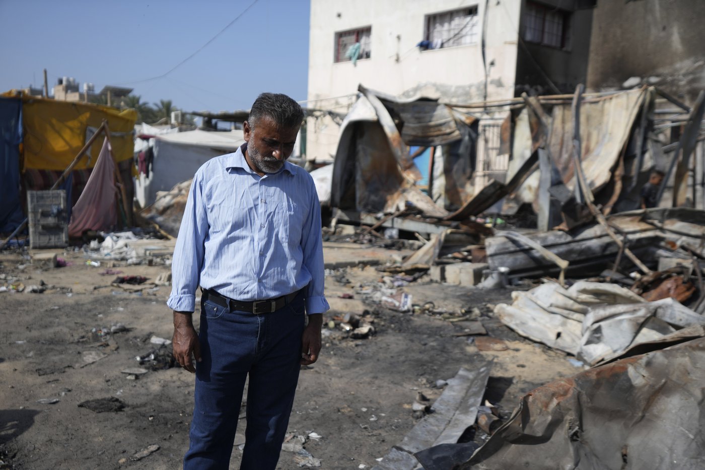 A Palestinian student was asleep in his tent at a hospital when an Israeli strike brought an inferno | iNFOnews.ca