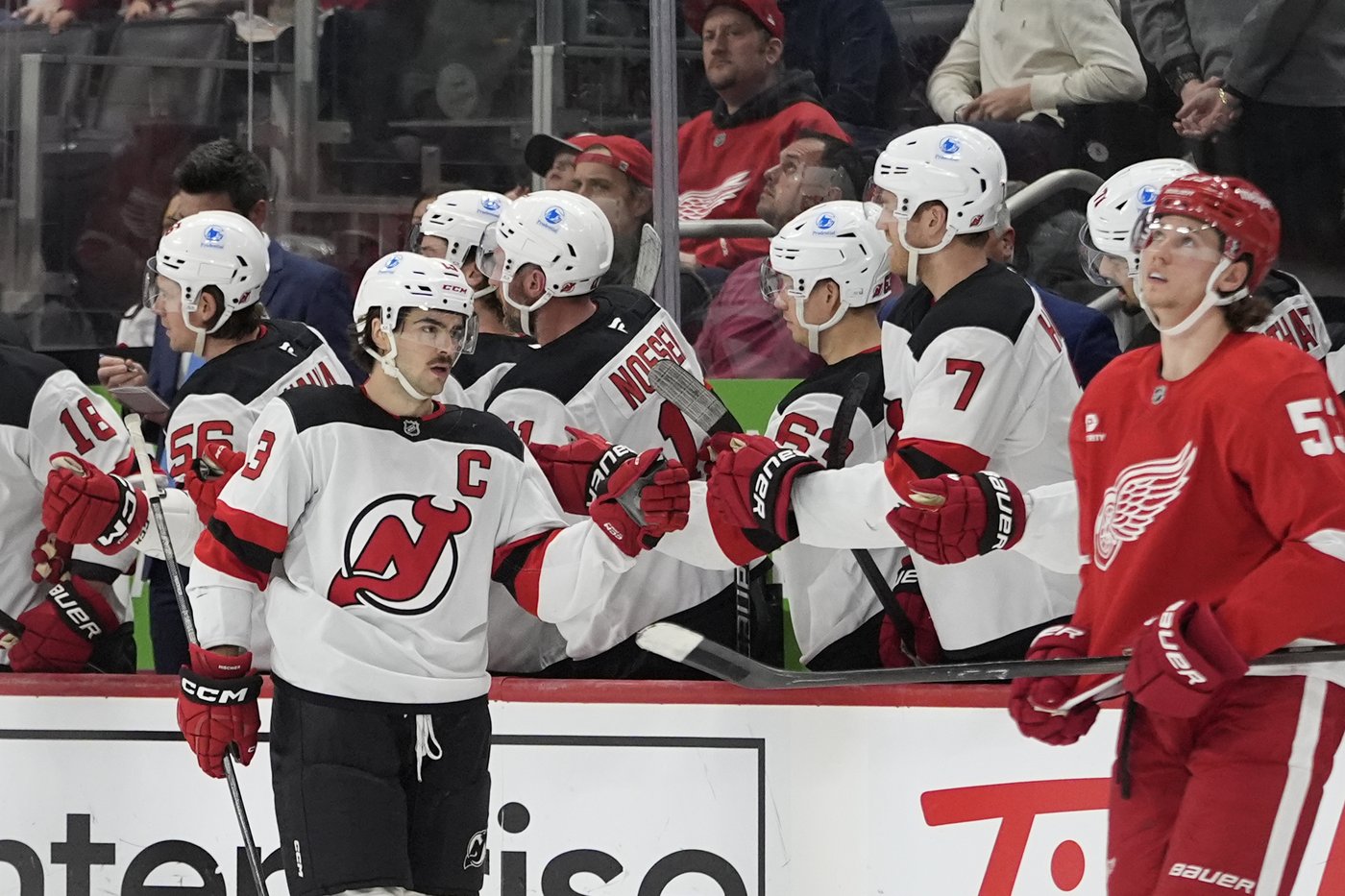 Devils score 3 power-play goals vs. Red Wings' NHL-worst penalty kill in 5-4 win | iNFOnews.ca Devils score 3 power-play goals vs. Red Wings' NHL-worst penalty kill in 5-4 win | iNFOnews.ca
