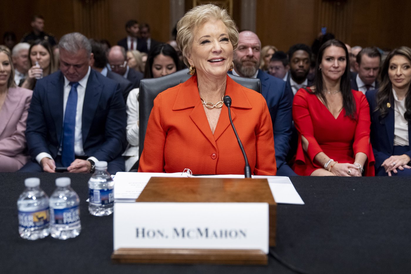 Senate committee advances ex-wrestling CEO Linda McMahon as Trump's nominee for education secretary | iNFOnews.ca