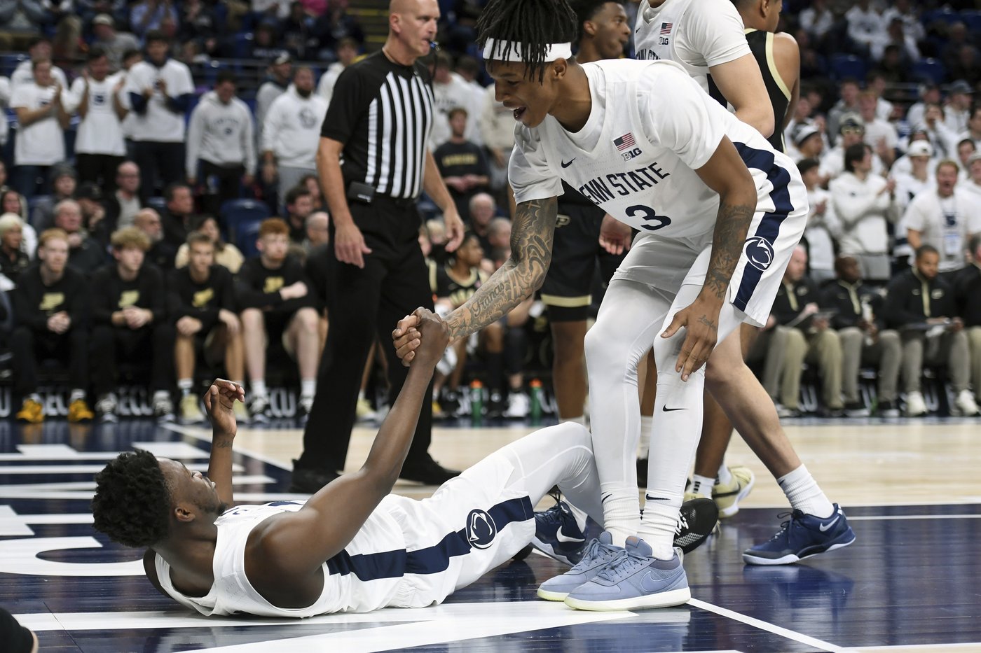 Baldwin, Dilione lead Penn State to 81-70 win over No. 8 Purdue | iNFOnews.ca