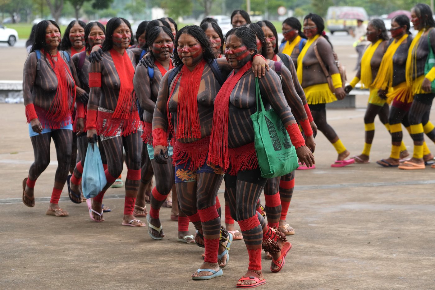 Indigenous people march in Brazil's capital against bill limiting land rights | iNFOnews.ca