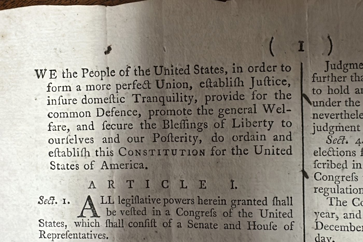 Rare copy of the US Constitution up for auction is expected to sell for millions | iNFOnews.ca