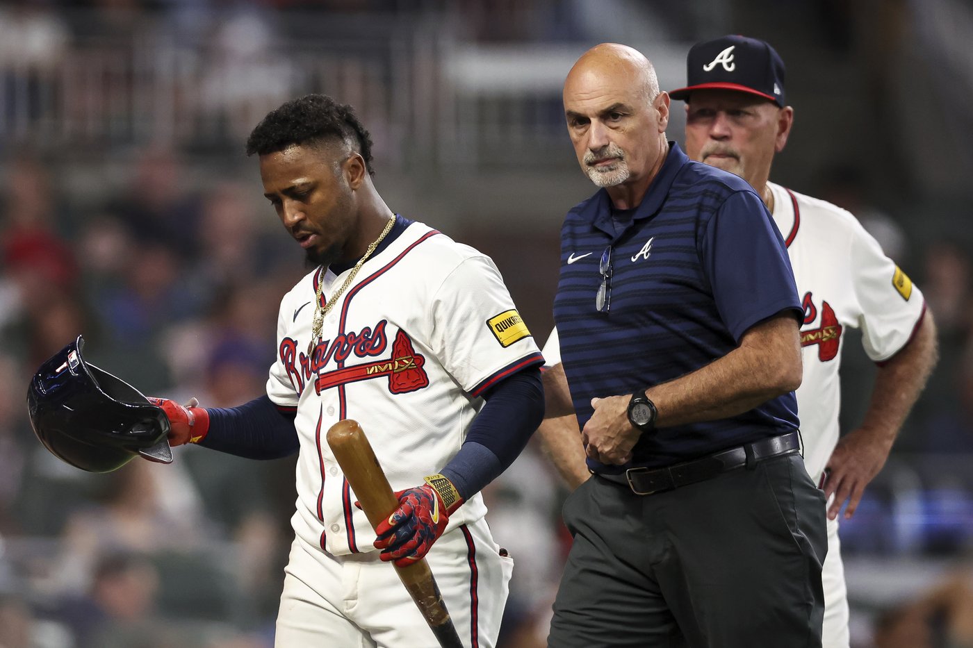 Braves 2B Ozzie Albies suffers broken bone in left hand versus the Nationals, ending his season | iNFOnews.ca