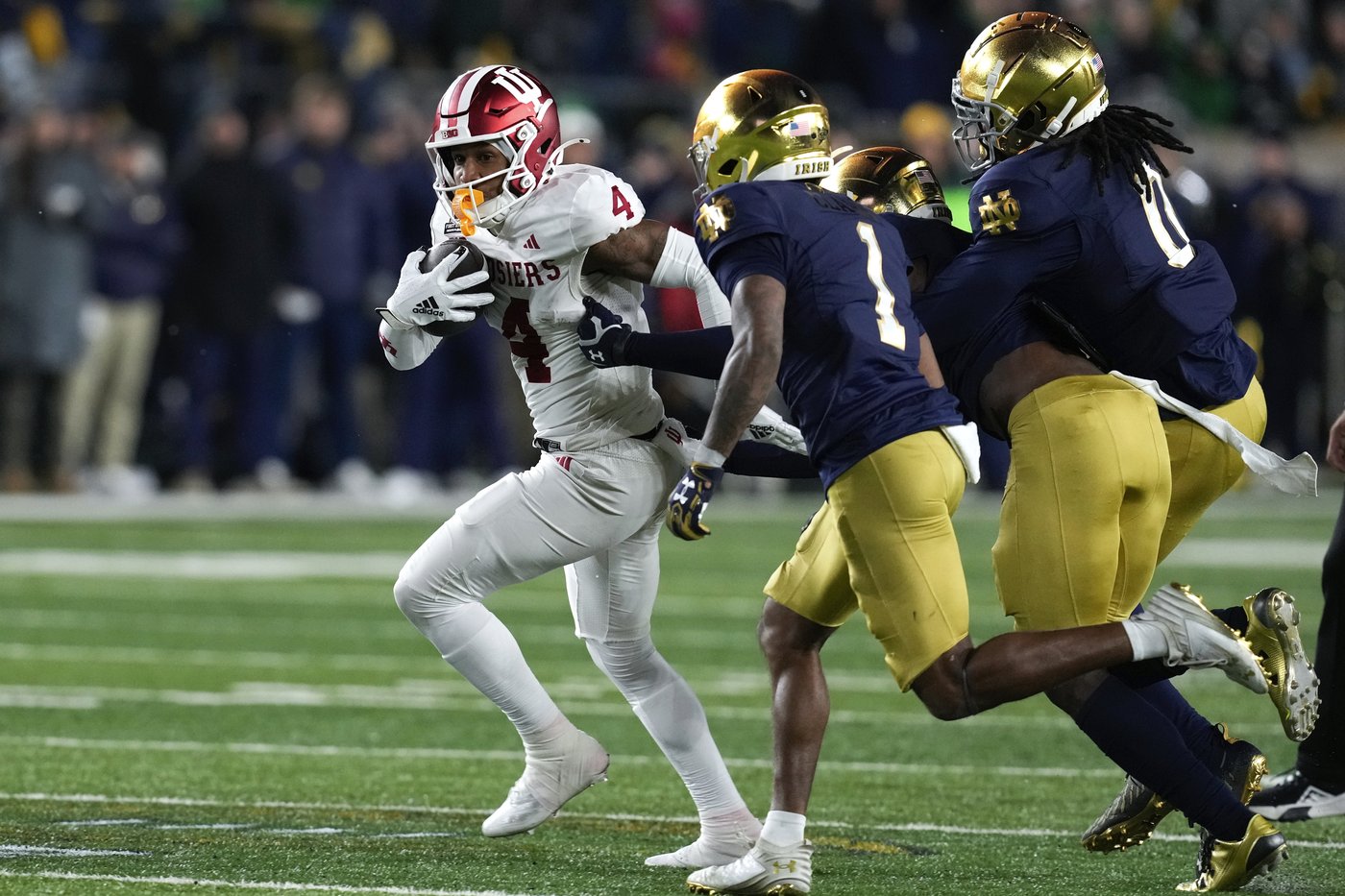 Notre Dame protects home field in new postseason era with 1st playoff win, 27-17 over Indiana | iNFOnews.ca Notre Dame protects home field in new postseason era with 1st playoff win, 27-17 over Indiana | iNFOnews.ca