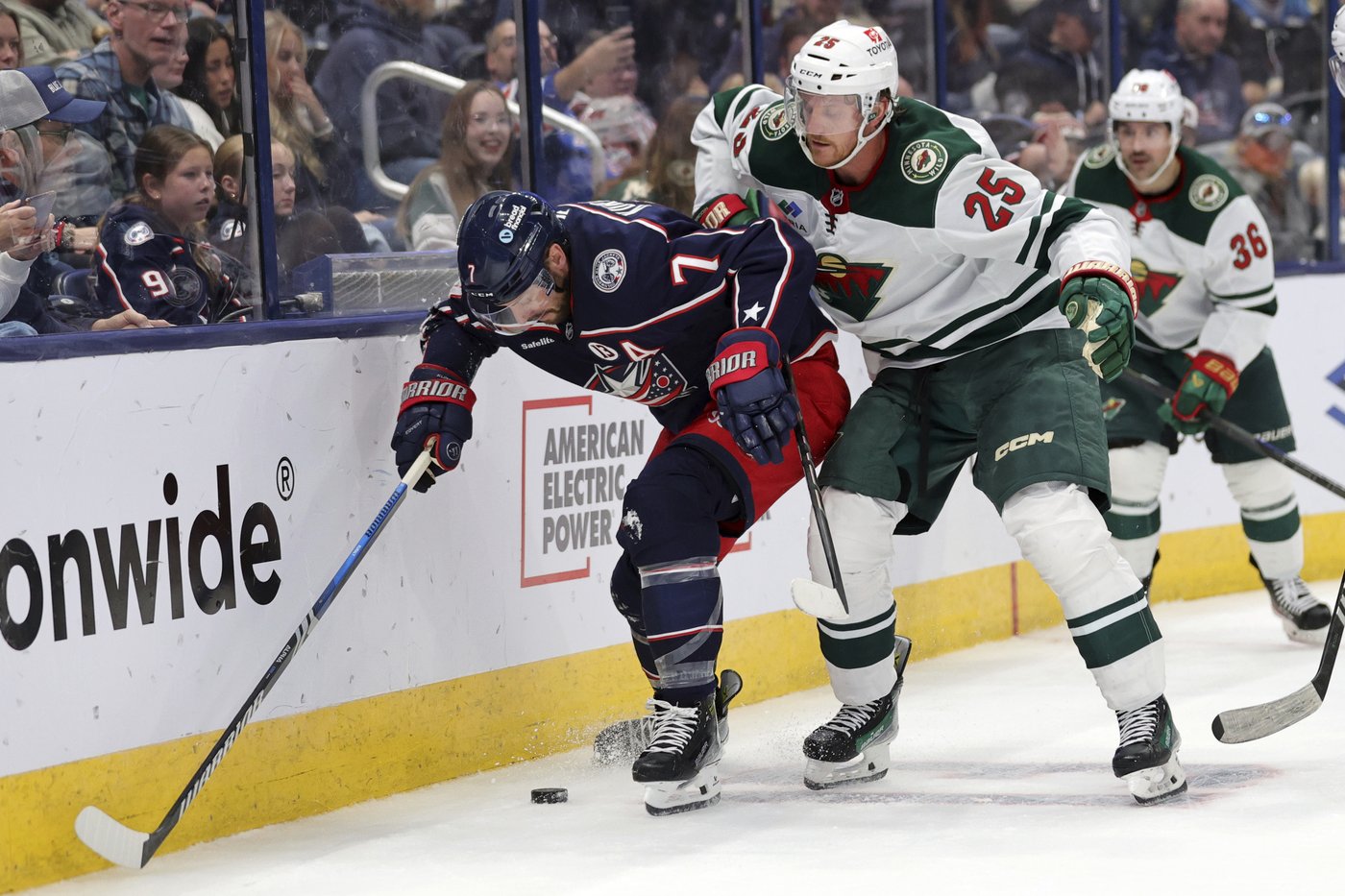Kaprizov logs a goal and an assist and Gustavsson makes 23 saves as the Wild beats Blue Jackets 3-1 | iNFOnews.ca