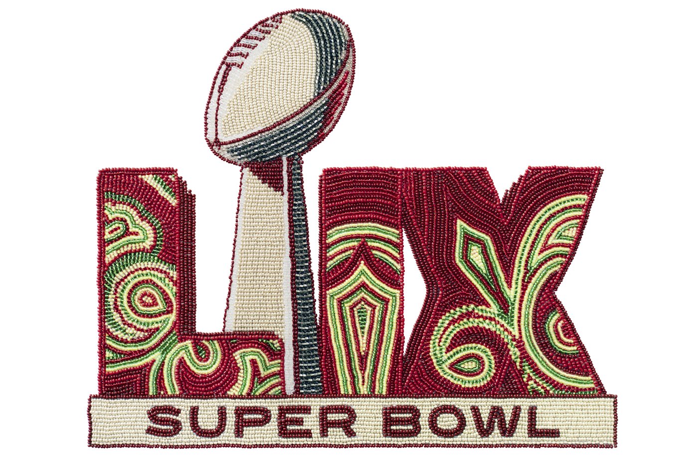 Super Bowl artist weaves Black Masking culture into vibrant logo and theme art for NFL global stage | iNFOnews.ca Super Bowl artist weaves Black Masking culture into vibrant logo and theme art for NFL global stage | iNFOnews.ca