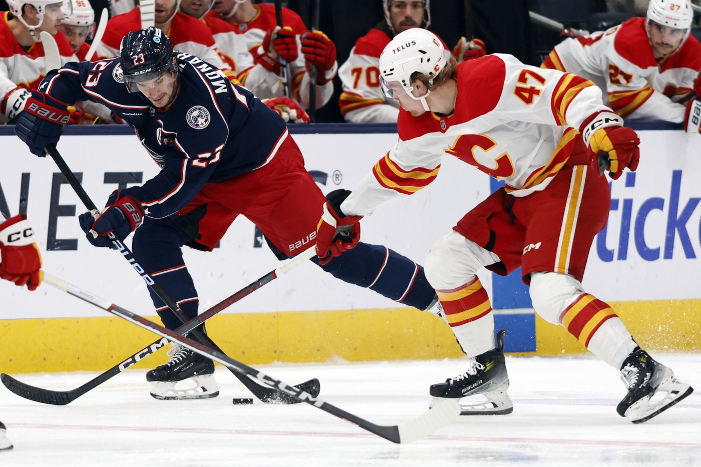 Blue Jackets extend points streak to 5 games with a chippy 5-2 win over the Flames | iNFOnews.ca Blue Jackets extend points streak to 5 games with a chippy 5-2 win over the Flames | iNFOnews.ca