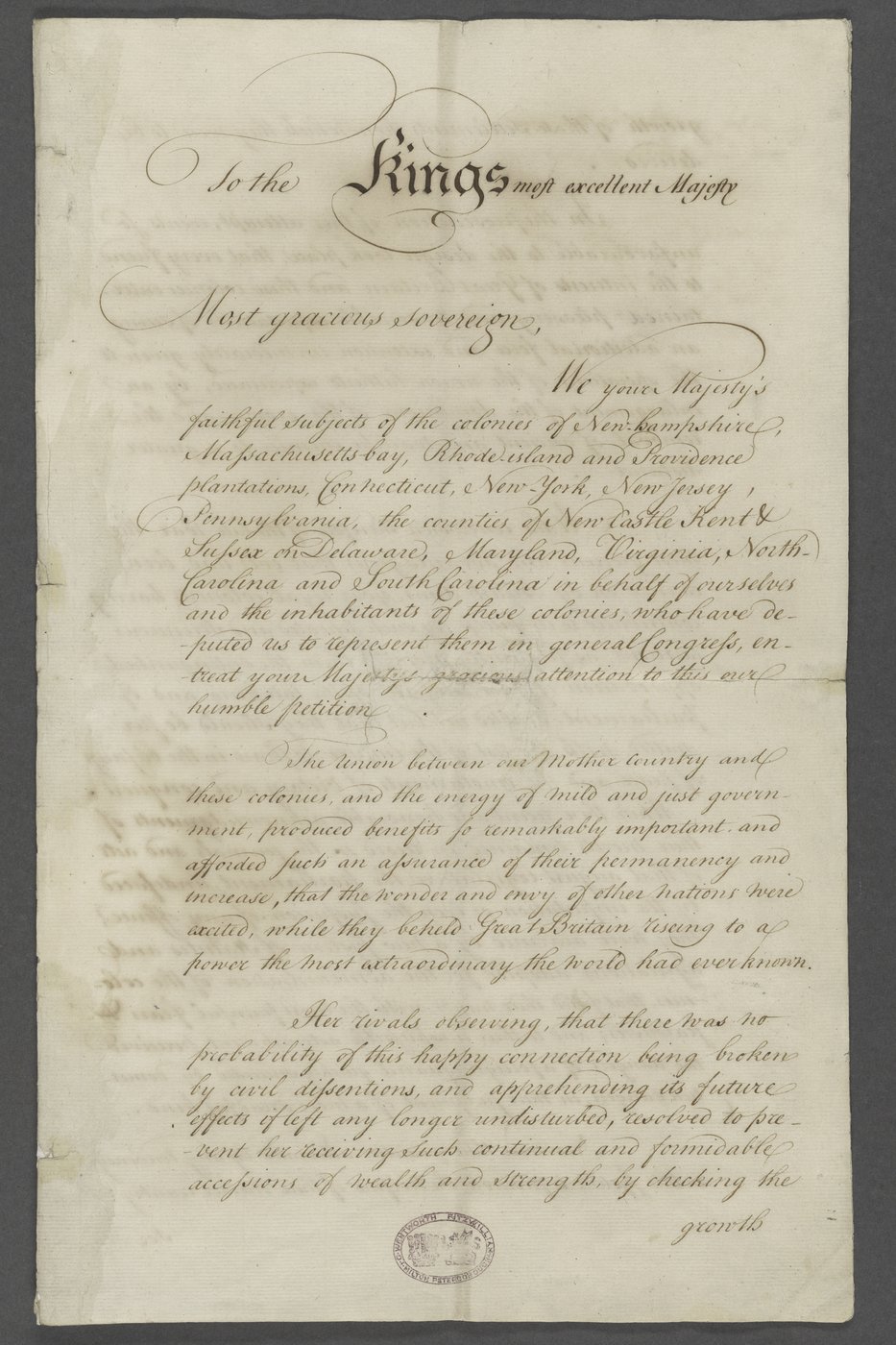 A year before declaring independence, colonists offered 'Olive Branch' petition to King George III | iNFOnews.ca A year before declaring independence, colonists offered 'Olive Branch' petition to King George III | iNFOnews.ca