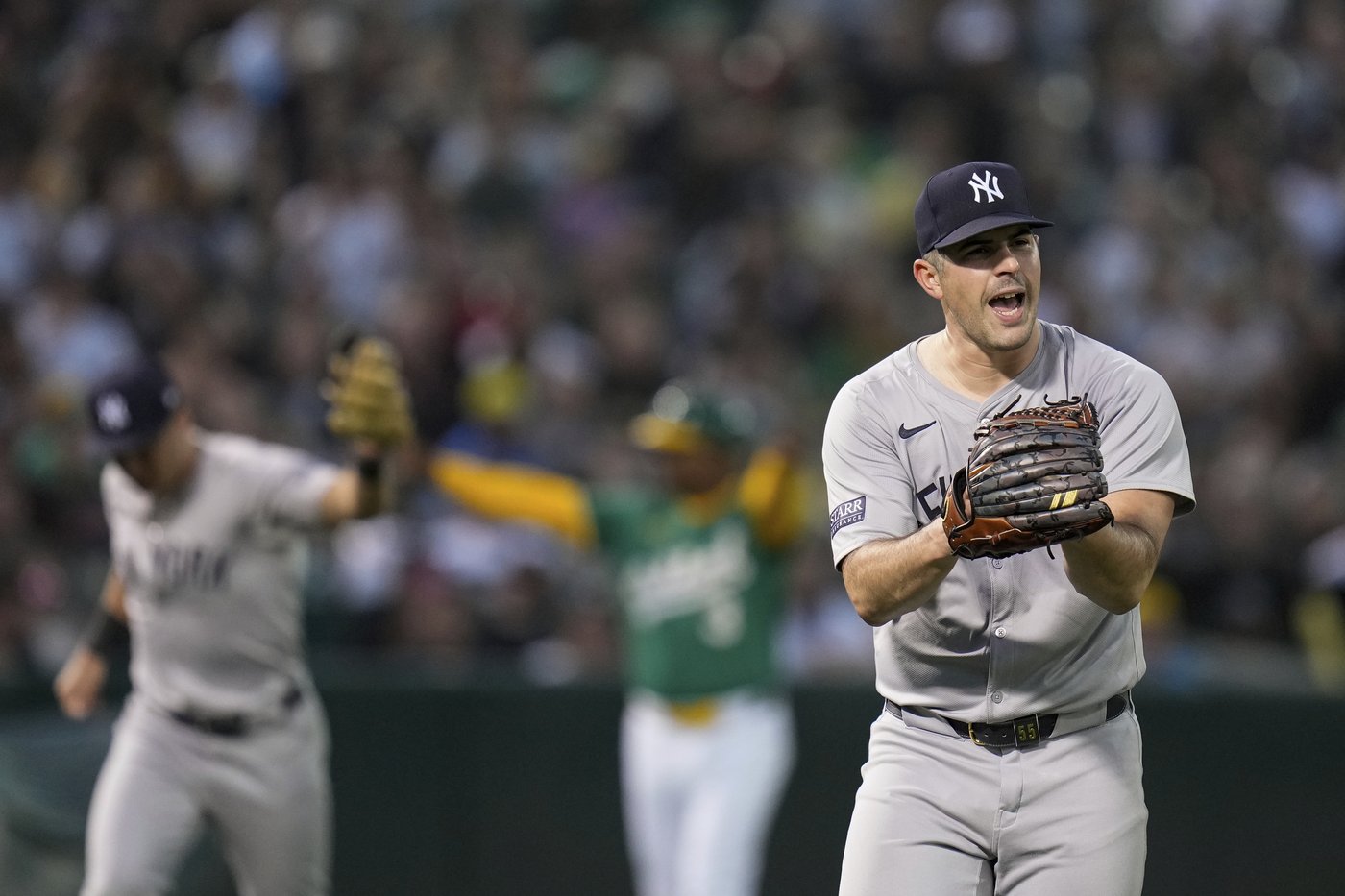 Judge hits major league-leading 54th homer, Stanton, Volpe also connect as Yankees pound A's 10-0 | iNFOnews.ca Judge hits major league-leading 54th homer, Stanton, Volpe also connect as Yankees pound A's 10-0 | iNFOnews.ca