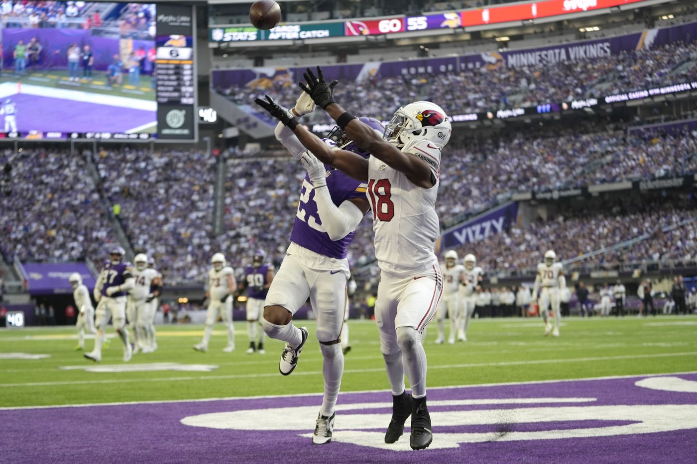 Vikings win 5th straight, rallying past Cardinals 23-22 on Sam Darnold's TD pass with 1:13 left | iNFOnews.ca Vikings win 5th straight, rallying past Cardinals 23-22 on Sam Darnold's TD pass with 1:13 left | iNFOnews.ca