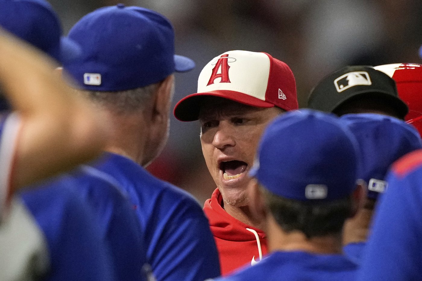 Emotions run high, as 4 Angels batters are hit by pitches in 8-5 win over Rangers | iNFOnews.ca