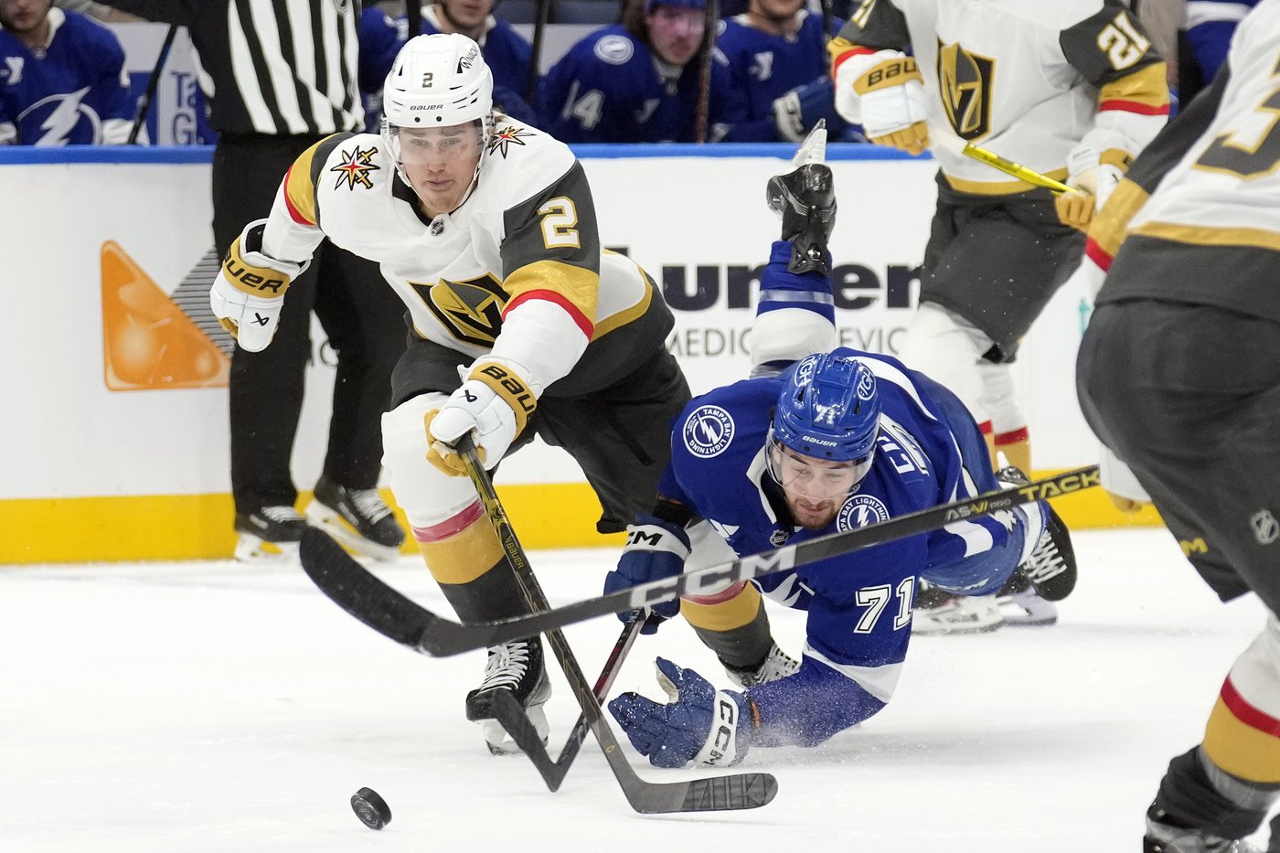 Kucherov scores with 55 seconds to play as Lightning rally for 4-3 win over Golden Knights | iNFOnews.ca