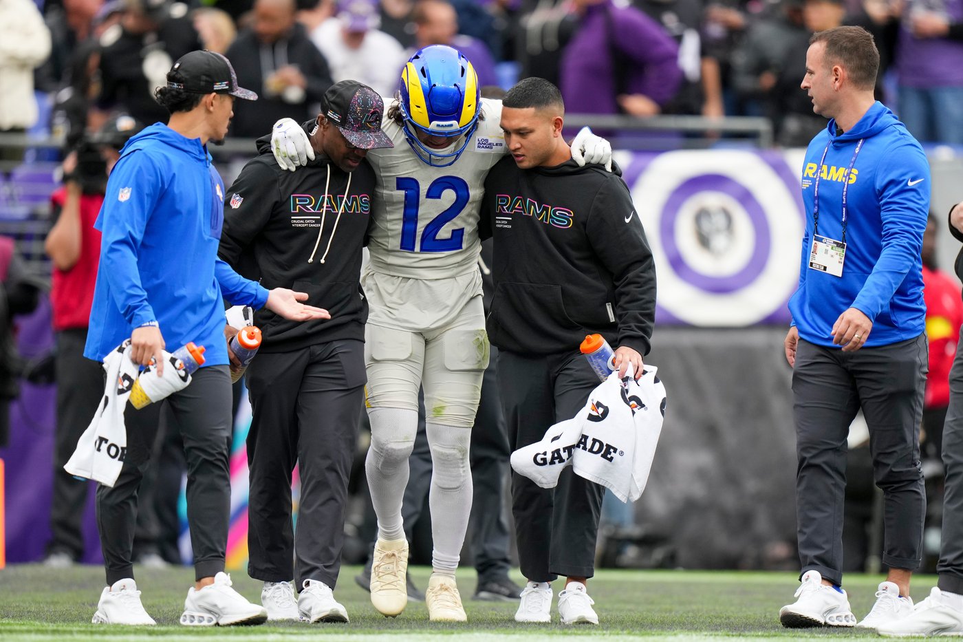 Rams WR Puka Nacua day to day after spraining ankle in win over Ravens | iNFOnews.ca