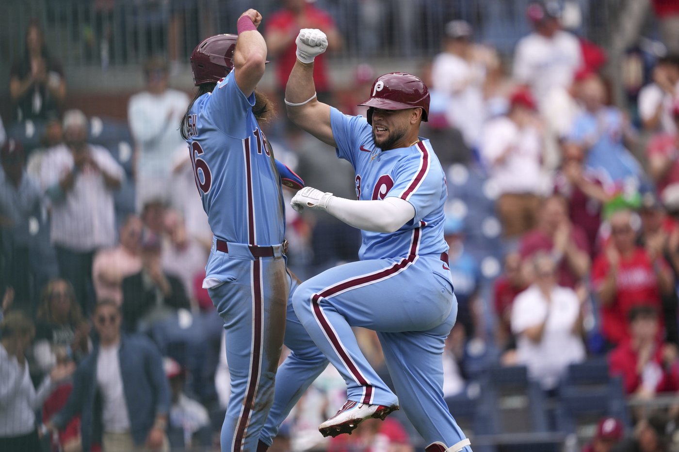 Marchán leads Harper-less Phillies over Braves 5-4 in doubleheader opener for 23rd win in 29 games | iNFOnews.ca Marchán leads Harper-less Phillies over Braves 5-4 in doubleheader opener for 23rd win in 29 games | iNFOnews.ca