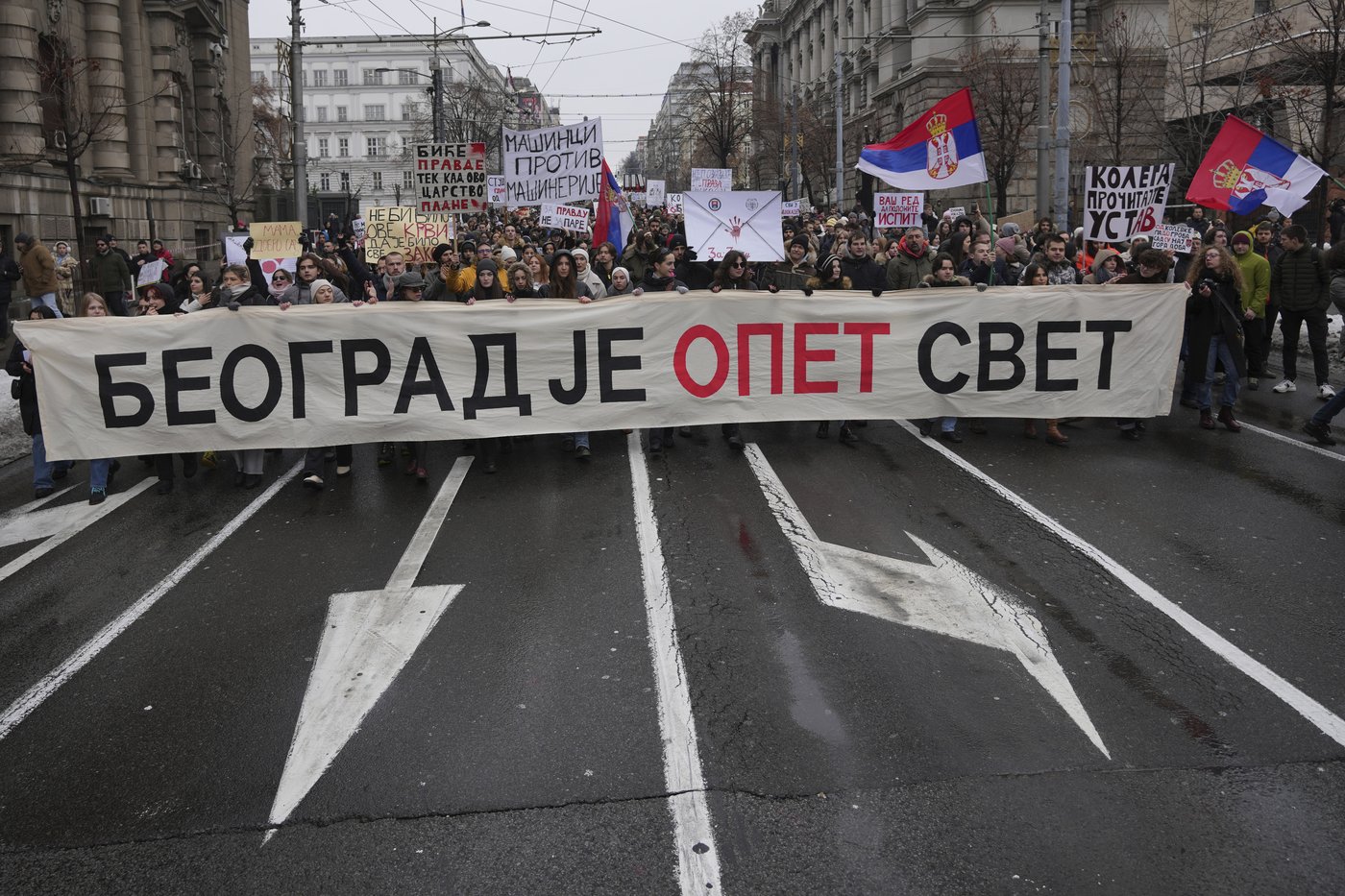 Striking students in Serbia tell chief prosecutor to 'fight for law and justice' | iNFOnews.ca Striking students in Serbia tell chief prosecutor to 'fight for law and justice' | iNFOnews.ca
