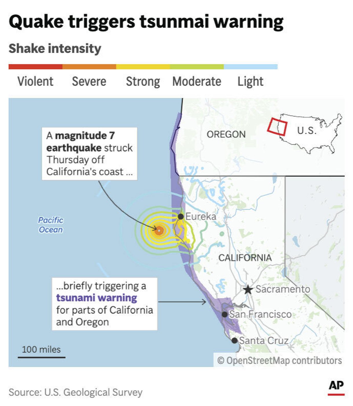 In California's 'earthquake country,' a 7.0 temblor prompts confusion and a tsunami warning | iNFOnews.ca