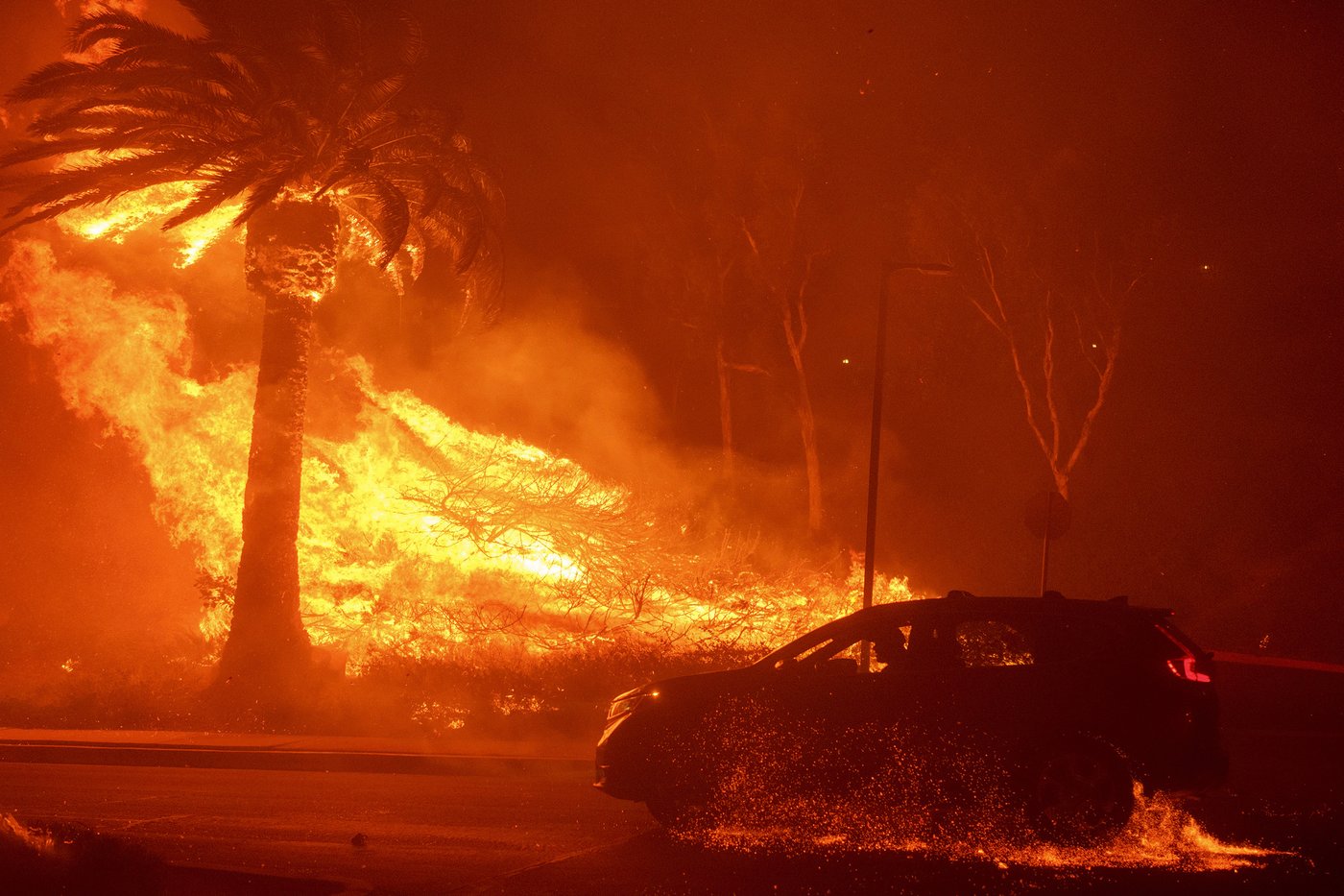 Celebrities and coastal residents flee from wind-driven wildfire in Malibu | iNFOnews.ca