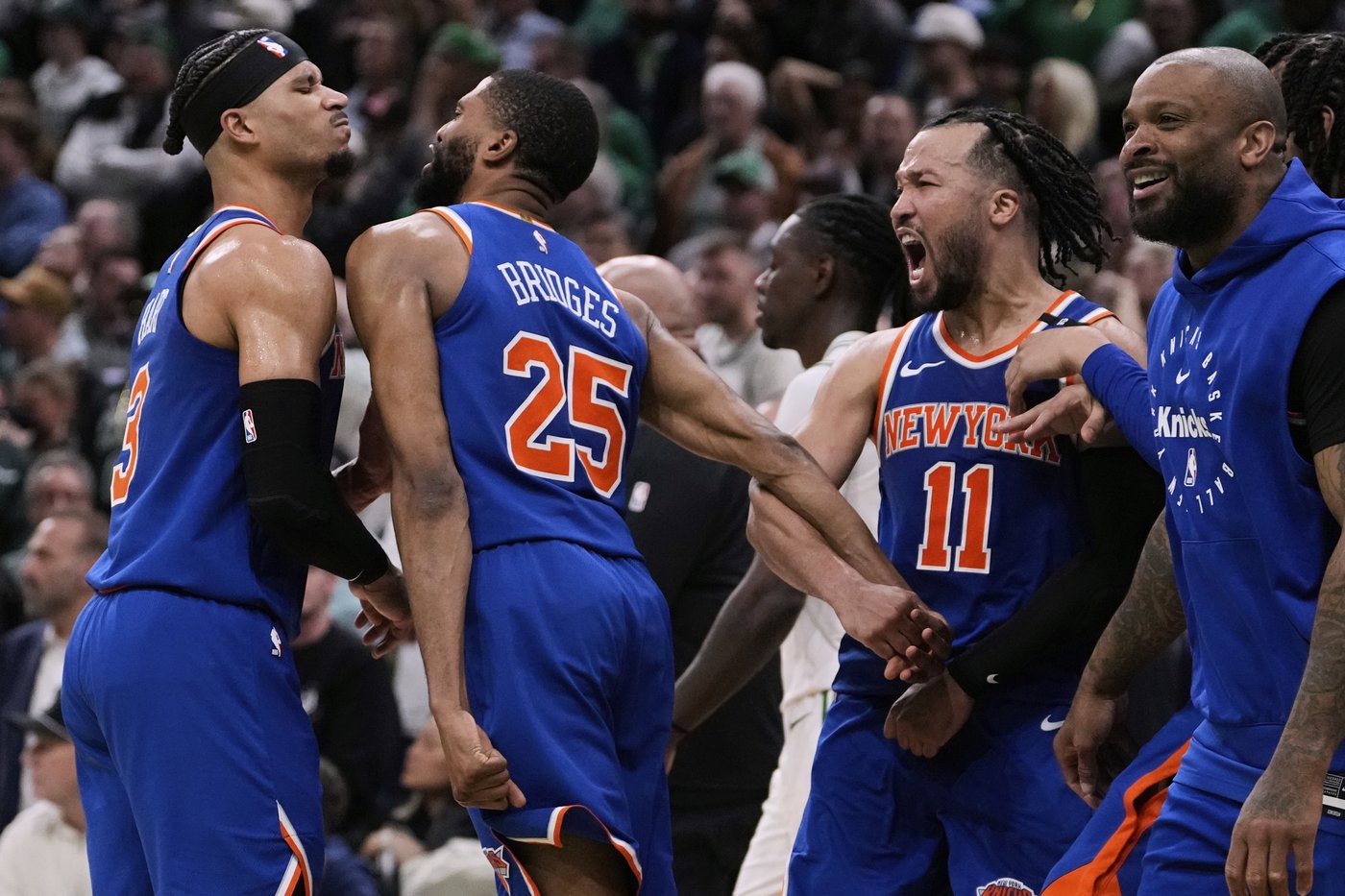 Knicks come from 20 down, beat Celtics 108-105 in OT as Bridges' steal preserves Game 1 win | iNFOnews.ca