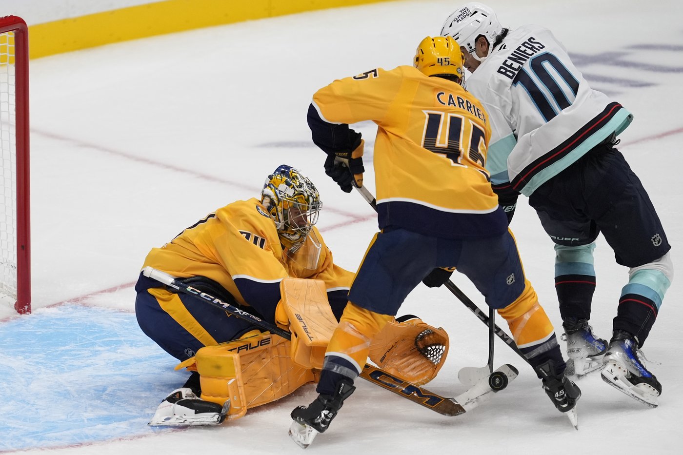 Kraken score 4 unanswered goals in 3rd period and send Predators to 3rd straight loss 7-3 | iNFOnews.ca