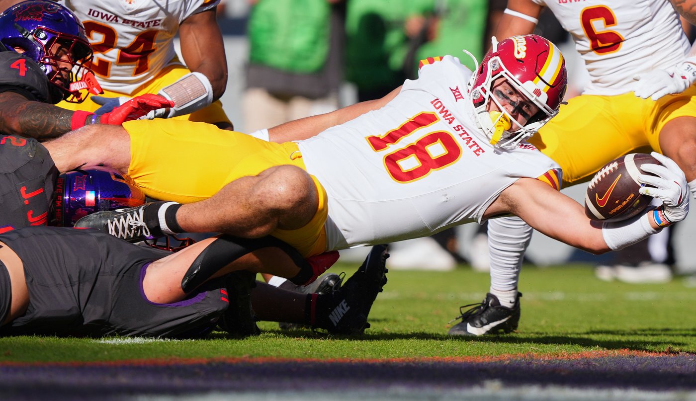Iowa State TE Brahmer gets in end zone a week after collapsing on field | iNFOnews.ca Iowa State TE Brahmer gets in end zone a week after collapsing on field | iNFOnews.ca