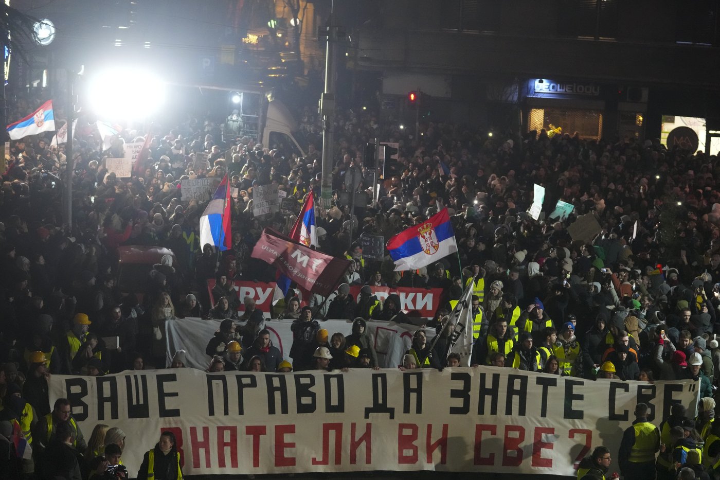 Students lead massive protests in Serbia against state broadcaster and president | iNFOnews.ca