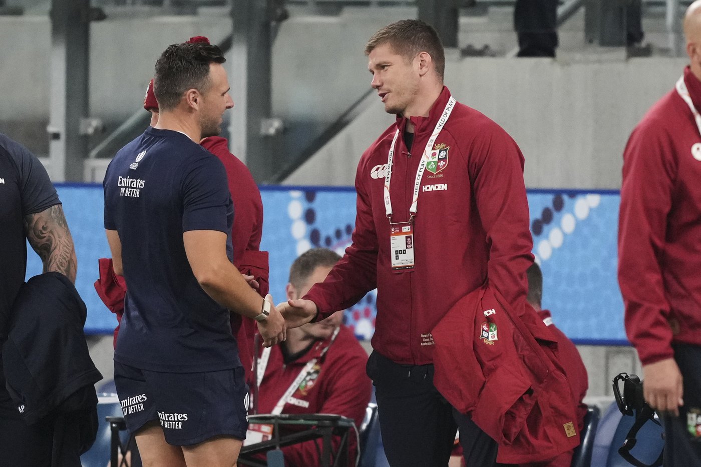 Owen Farrell on the Lions bench for last warmup before Wallabies tests | iNFOnews.ca