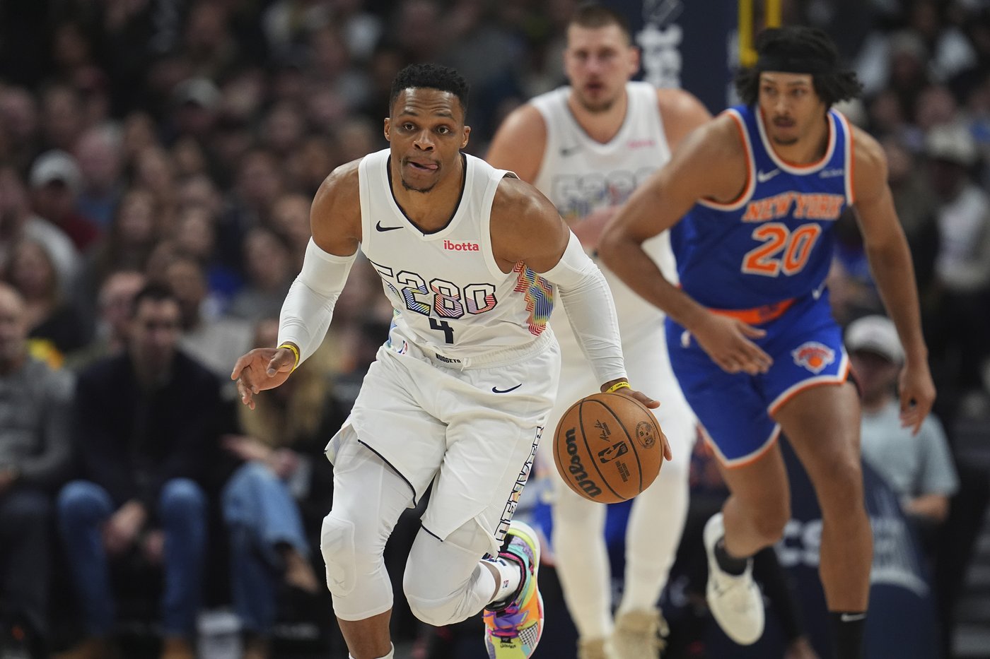 Westbrook fined for obscene on-court gesture in Nuggets' blowout loss to Knicks | iNFOnews.ca Westbrook fined for obscene on-court gesture in Nuggets' blowout loss to Knicks | iNFOnews.ca