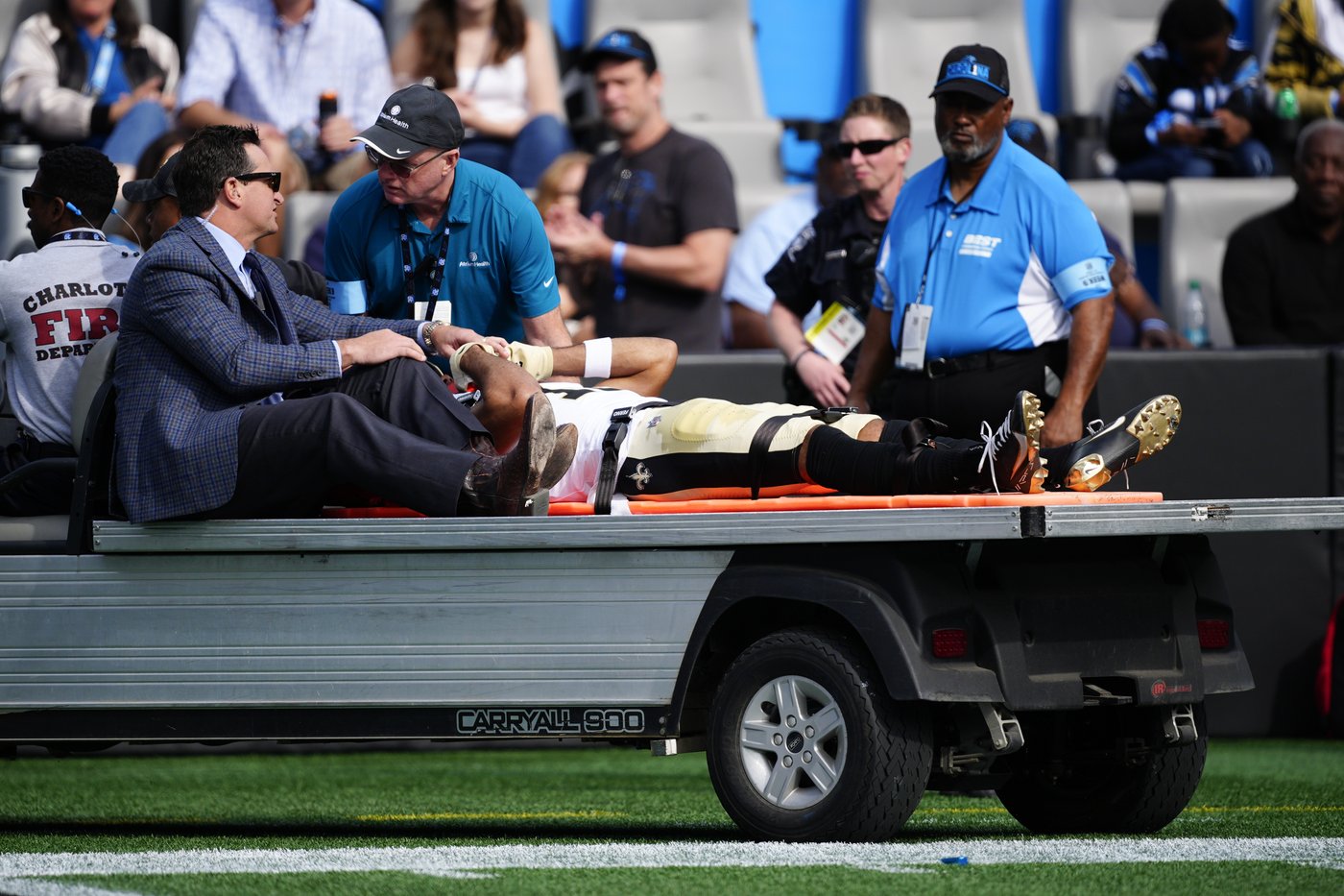 Saints WR Chris Olave discharged from hospital after concussion, to return to New Orleans with team | iNFOnews.ca Saints WR Chris Olave discharged from hospital after concussion, to return to New Orleans with team | iNFOnews.ca
