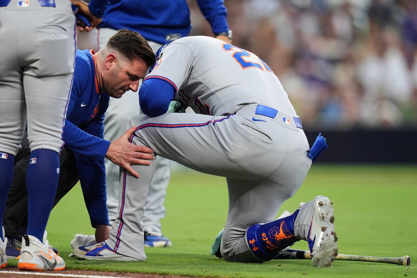 Mets slugger Juan Soto out of lineup a day after fouling a ball off his left foot | iNFOnews.ca
