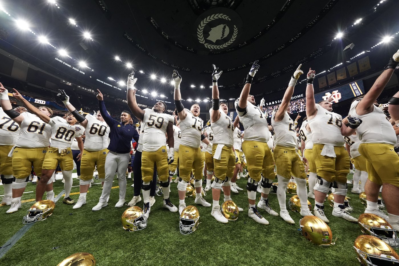 Freeman and Notre Dame handle 'tough moments' and oust Georgia from CFP with 23-10 win in Sugar Bowl | iNFOnews.ca